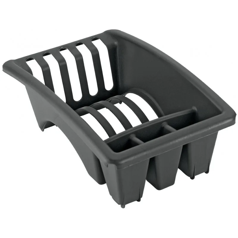 Egouttoir 31x19x11 cm pour 5 assiettes + 3 compartiments à couverts Metaltex 32.50.90