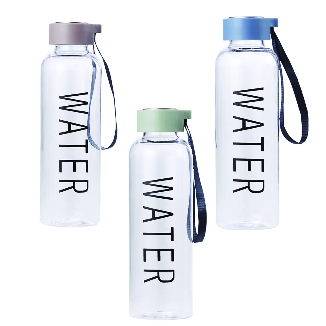 Bouteille en plastique avec couvercle en acier inoxydable Day 75224